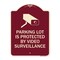 Signmission Designer Series-Parking Lot Is Protected By Video Surveillance With Graphic, 24" H, BU-1824-9799 A-DES-BU-1824-9799 - alternate 1